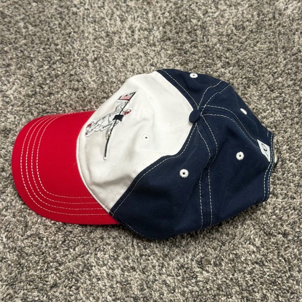 AndersonOrd Ohio State Buckeyes Golf Hat American Flag Caddie OSU Scarlet Gray - Picture 5 of 7